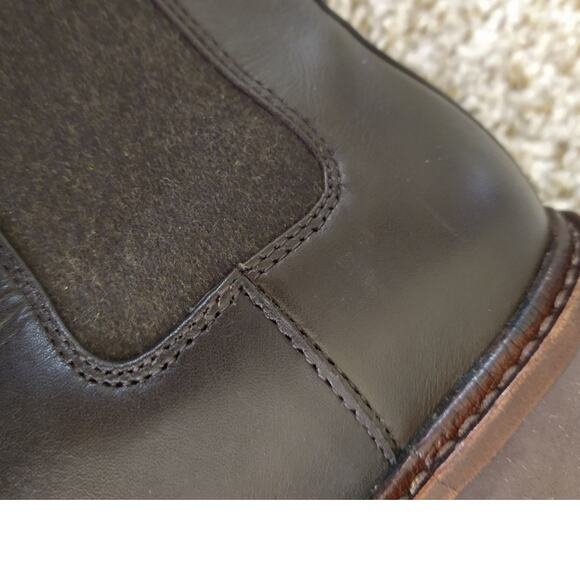 Vince Ryker Water Repellent Chelsea Boots Womens Size 6 Cacao Leather - Picture 12 of 16